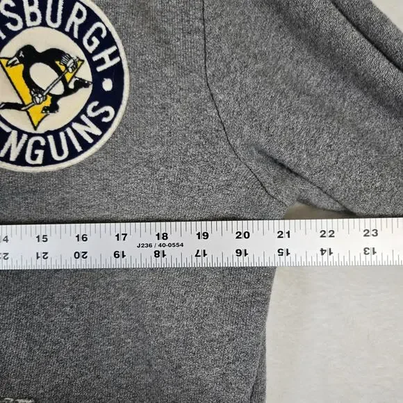Pittsburgh Penguins Vintage Hockey Full Zip Sweatshirt Mens Large 0844 - Picture 9 of 11